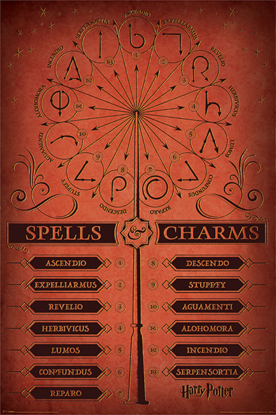 Harry Potter - Poster - Spells & Charms