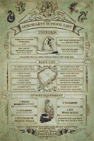 Harry Potter - Poster - Hogwarts School List