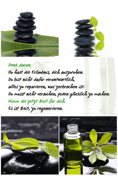 Motivational - Poster - Zen - Nimm dir jetzt Zeit für dich