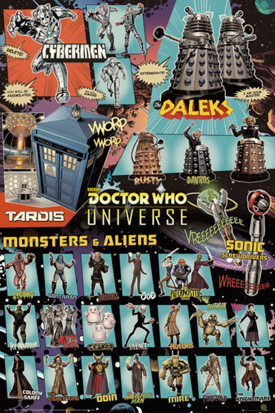 Doctor Who - Poster - Characters Comic