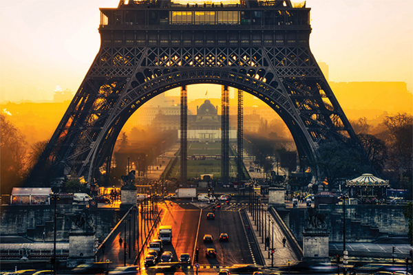 Paris - Poster - Eiffel Tower Sunrise