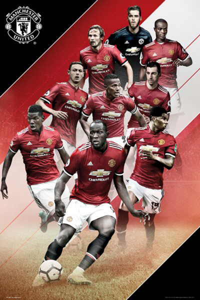 Fußball - Poster - Manchester United - Players 17/18