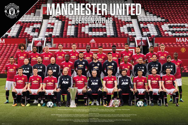 Fußball - Poster - Manchester United - Team Photo 17/18