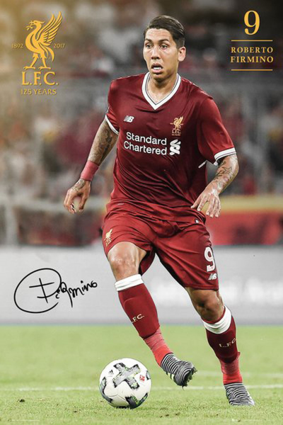 Fußball - Poster - Liverpool, FC - Firmino 17/18