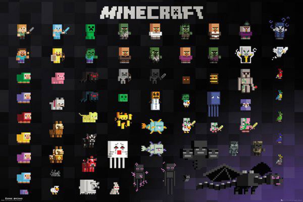 Minecraft - Poster - Pixel Sprites
