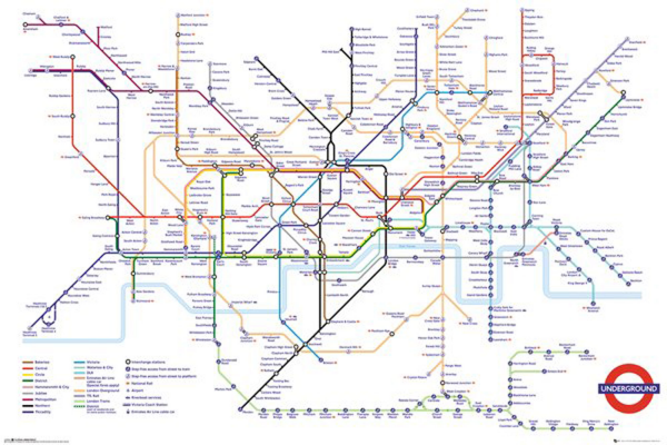 London - Poster - Transport - Underground Map