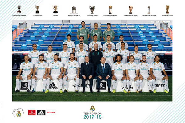 Fußball - Poster - Real Madrid - Mannschaft 17/18