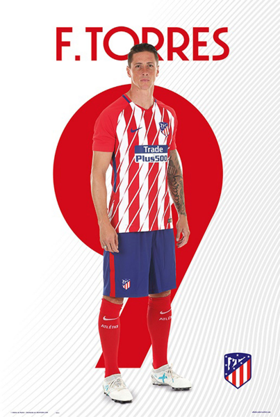 Fußball - Poster - Atletico Madrid - Fernando Torres 17/18