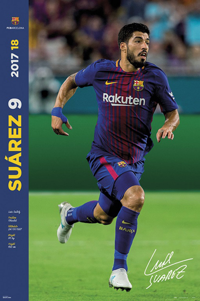 Fußball - Poster - Barcelona, FC - Suarez Facts 17/18