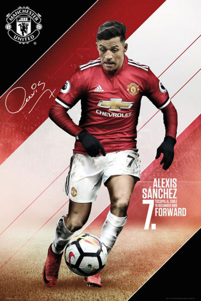 Fußball - Poster - Manchester United - Sanchez 17/18