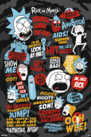 Rick & Morty - Poster - Quotes - Black