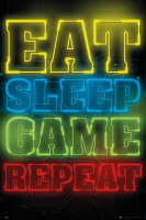Gaming - Poster - Eat, Sleep, Game, Repeat