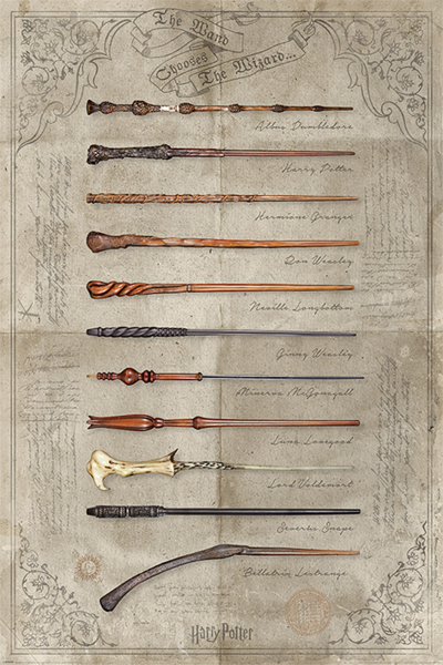 Harry Potter - Poster - Wands - Zauberstäbe