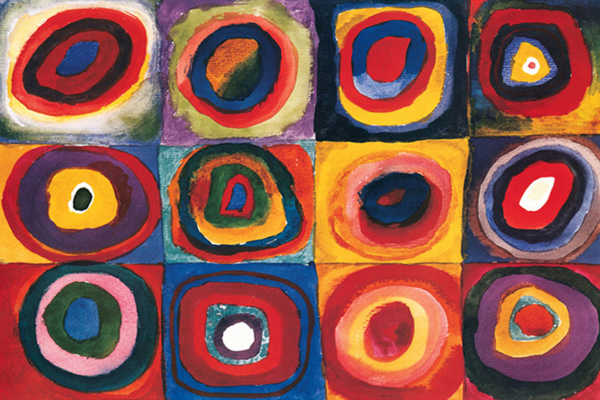 Kandinsky, Wassily - Poster - Color Study Squares and Circles