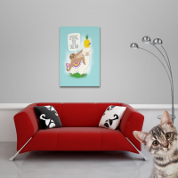 Tiere - Poster - Llama and Sloth