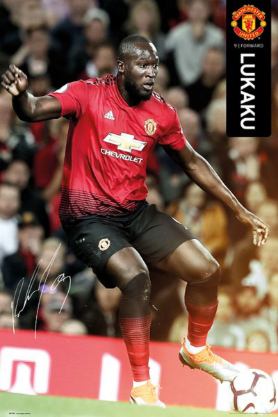Fußball - Poster - Manchester United - Lukaku 18/19