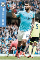 Fußball - Poster - Manchester City - Aguero 18/19