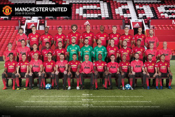 Fußball - Poster - Manchester United - Players 18/19