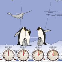 Landkarten - Poster - Kinderweltkarte - 100 Tiere unserer Erde