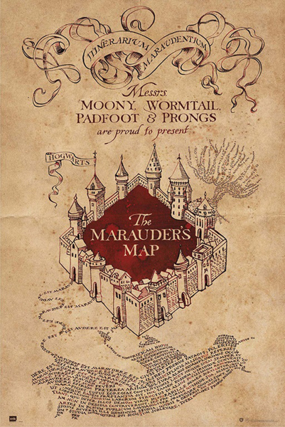 Harry Potter - Poster - Hogwarts - Marauders Map