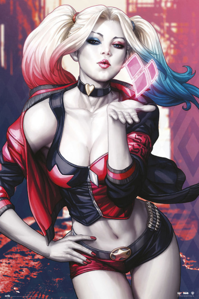 DC Comic - Poster - Harley Quinn Kiss