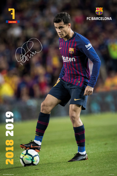 Fußball - Poster - Barcelona, FC - Coutinho - Action 18/19