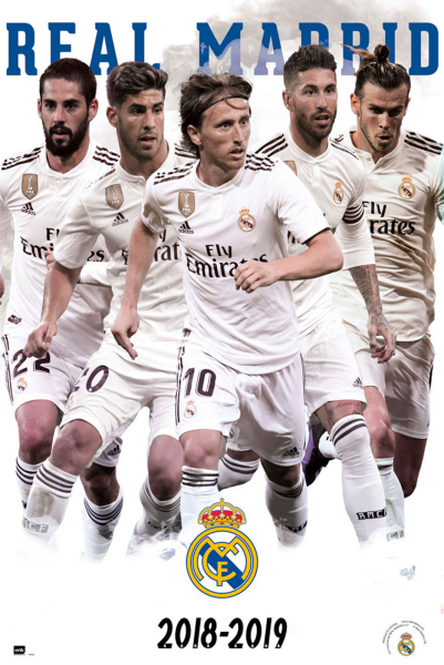 Fußball - Poster - Real Madrid - Players 18/19