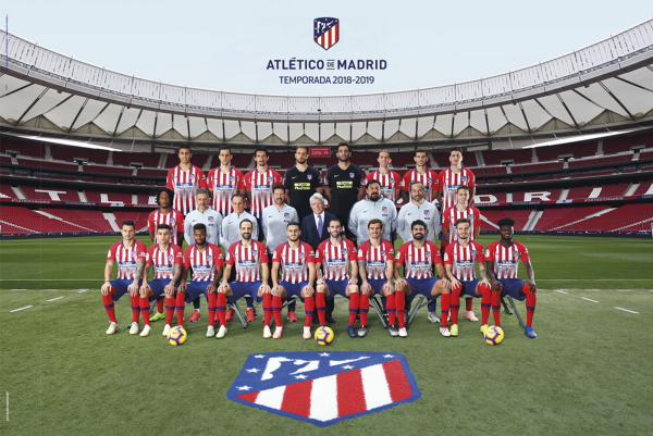 Fußball - Poster - Atletico Madrid - Teamfoto 18/19