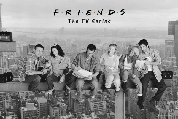 Friends - Poster - Sitting on a Skyscraper
