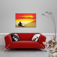 Landschaften - Poster - Surfing - Sunset