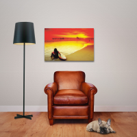Landschaften - Poster - Surfing - Sunset
