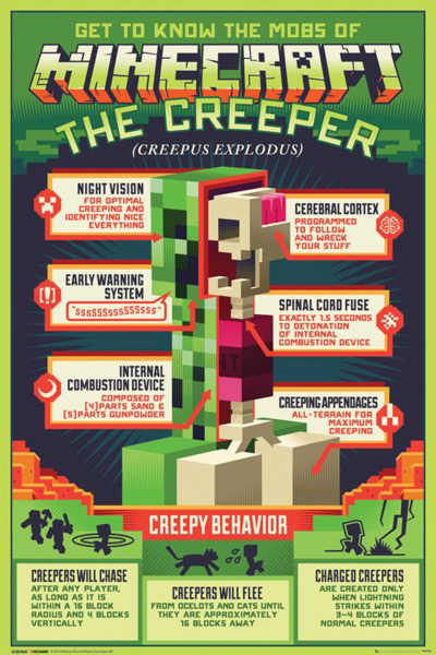 Minecraft - Poster - Creepy Behaviour