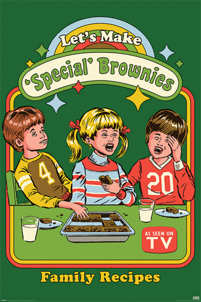 Steven Rhodes - Poster - Lets Make Special Brownies