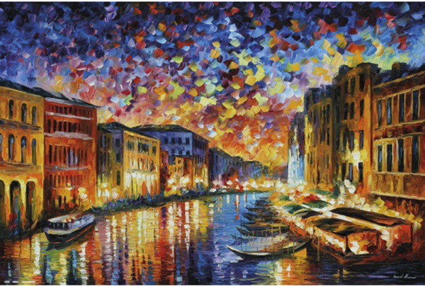 Leonid Afrémov - Poster - Venice