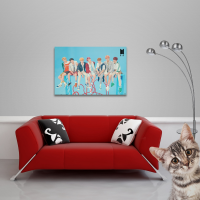 BTS - Poster - Group Blau