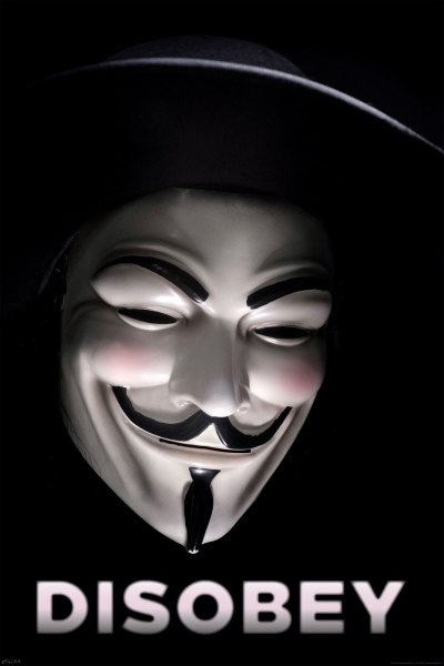 V Mask Guy Fawkes - Poster - Disobey