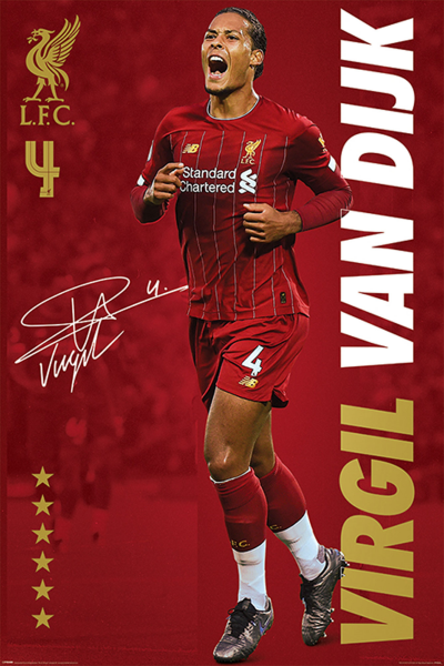 FC Liverpool - Poster - Virgil Van Dijk