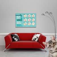 Hinweisposter - Poster - Richtig Händewaschen Illustration