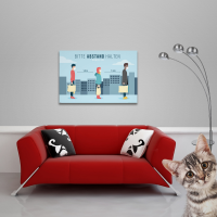 Hinweisposter - Poster - Bitte Abstand halten