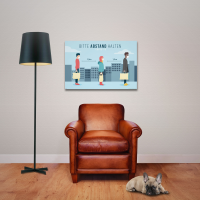 Hinweisposter - Poster - Bitte Abstand halten