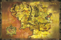 Lord Of The Rings - Poster - Classic Map