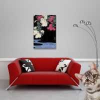 Ohara Koson - Poster - Chrysanthemum and Running Water