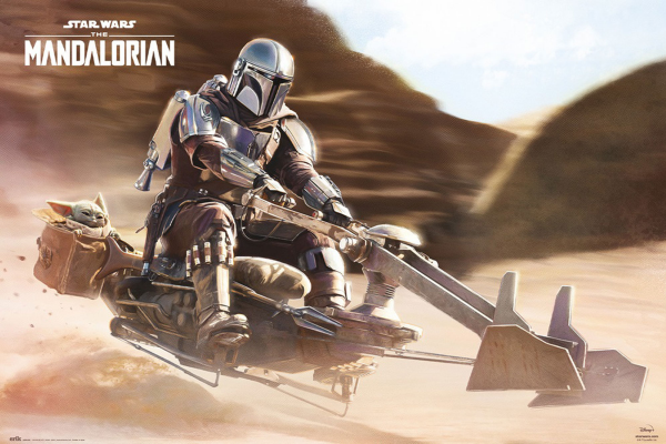 Star Wars - Poster - The Mandalorian - Speeder Bike