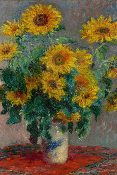 Monet  - Poster - Bouquet of Sunflowers