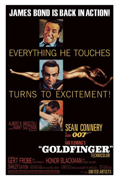 James Bond 007 - Poster - Goldfinger