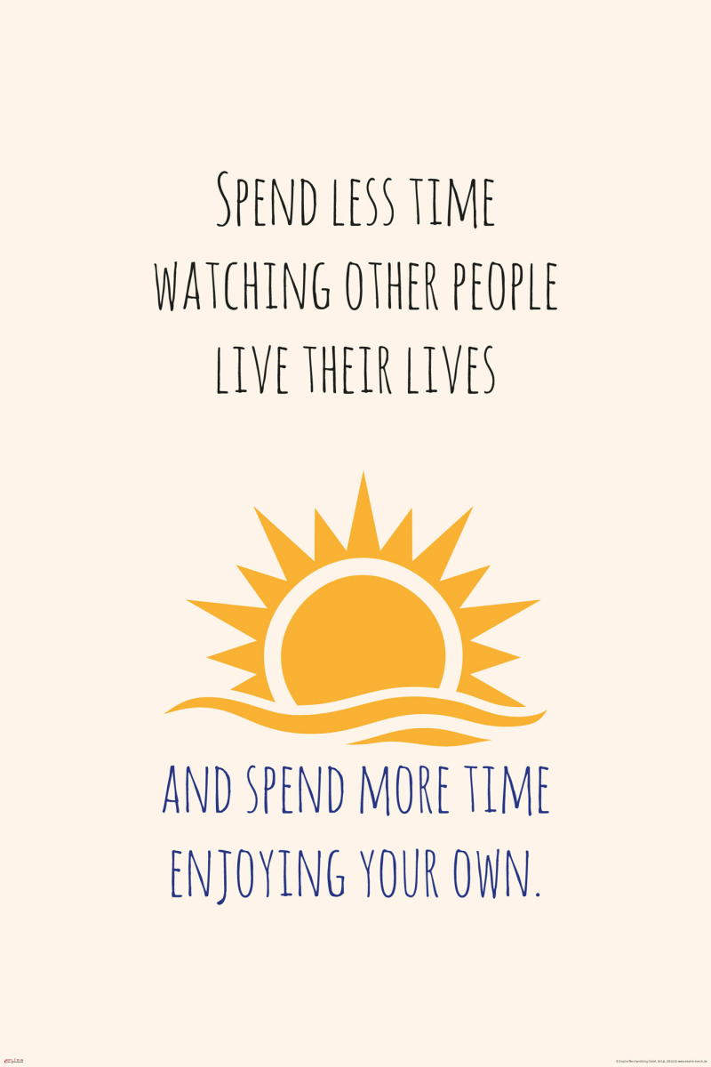 Spend Less Time Ads Motivational - Poster - Spend less time, 14,98