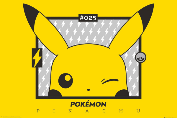 Pokemon - Pokémon - Poster - Pikachu wink