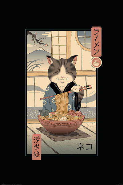 Trinidad, Vincent - Poster - Neko Ramen Ukiyoe