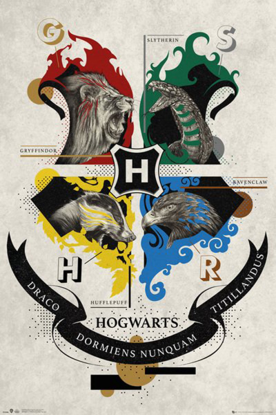 Harry Potter - Poster - Animal Crest