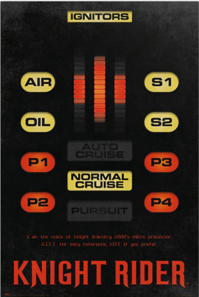 Knight Rider - Poster - Kontrolleinheit KITT